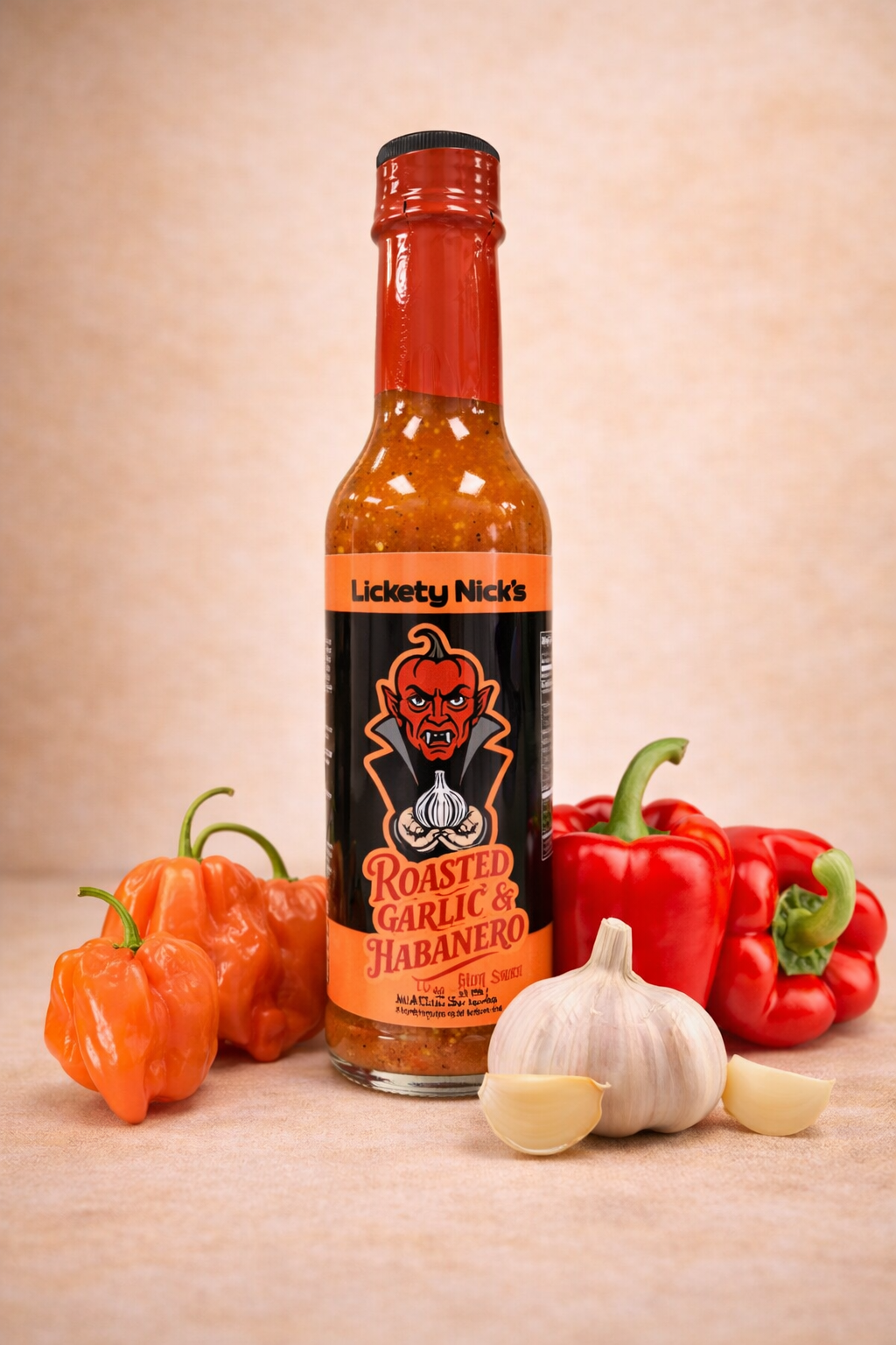 Roasted Garlic & Habanero – Bold Garlic Heat Hot Sauce